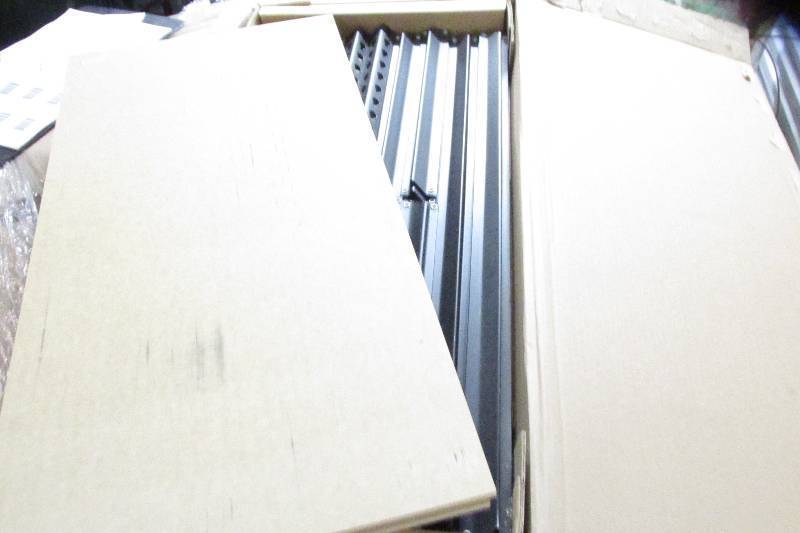 lot 130 image: Metal frame shelf, brand new in box...