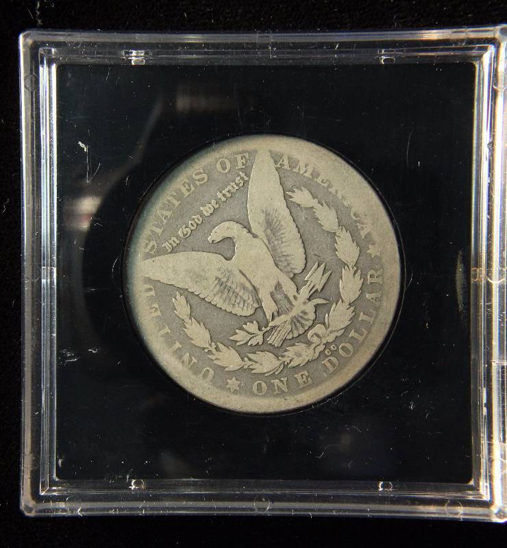 1878 CC CARSON CITY MORGAN SILVER DOLLAR IN BLACK HOLDER