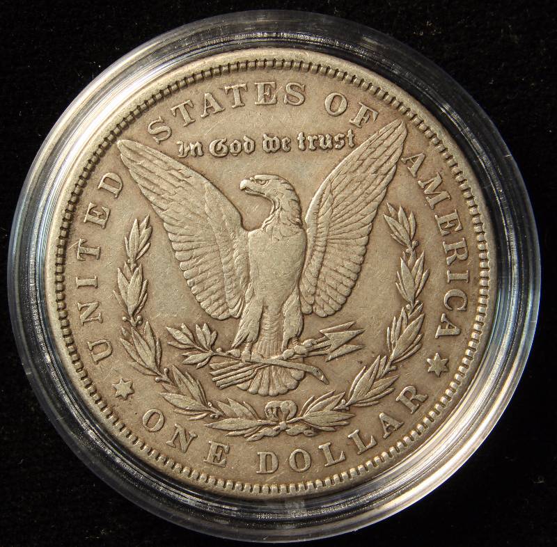 1884 MORGAN SILVER DOLLAR XF IN AIRTITE HOLDER