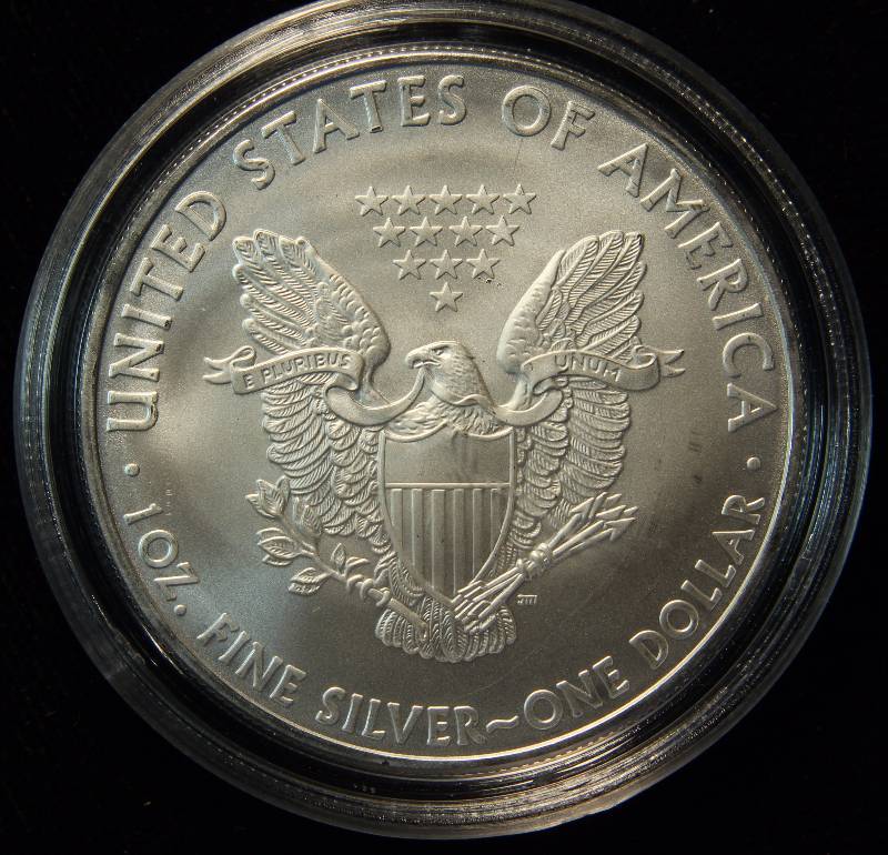 2010 AMERICAN SILVER EAGLE 1 TROY OZ. .999 FINE SILVER DOLLAR IN AIRTITE CAPSULE