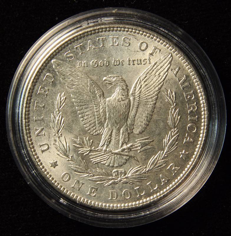 1887 MORGAN SILVER DOLLAR UNC IN AIRTITE HOLDER