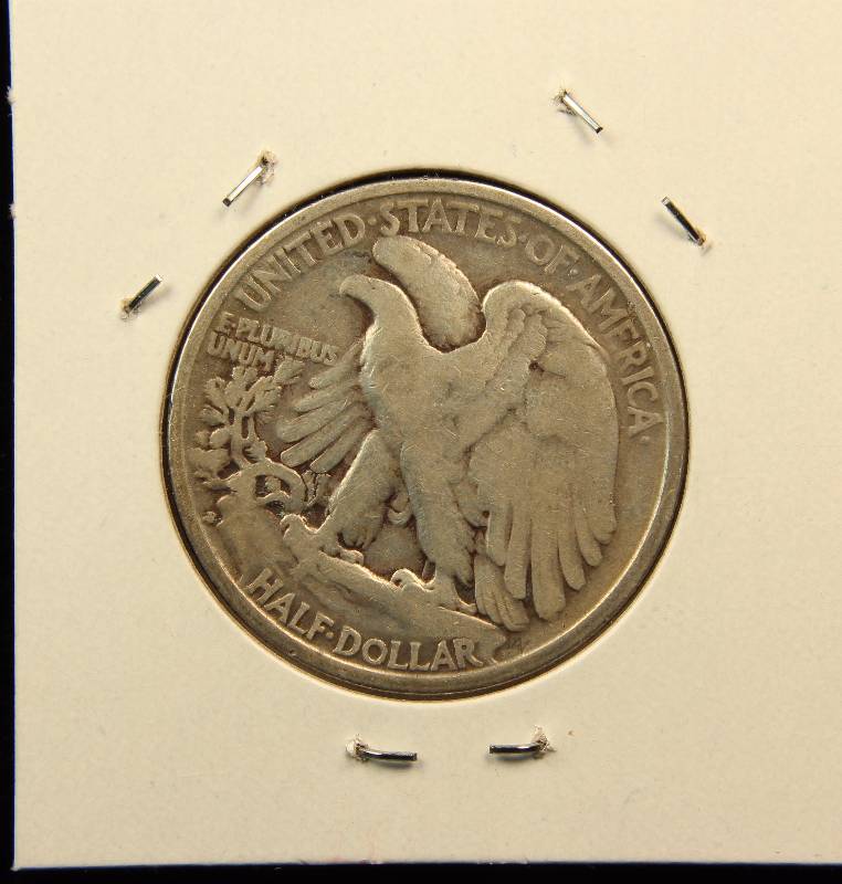 1939-S WALKING LIBERTY SILVER HALF DOLLAR FINE