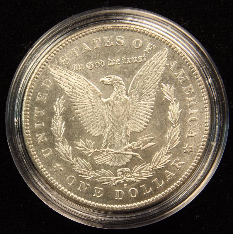 1878-S MORGAN SILVER DOLLAR GEM BU DMPL IN AIRTITE HOLDER