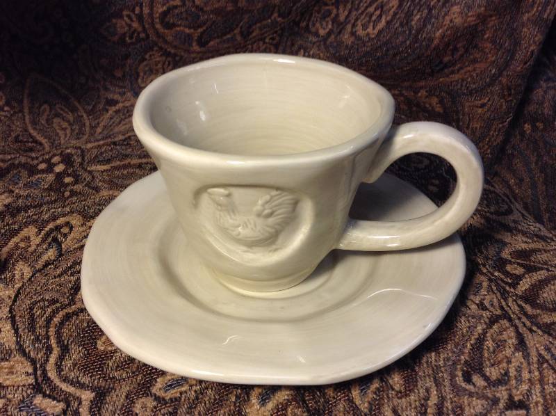 Rooster Tea Cup Set