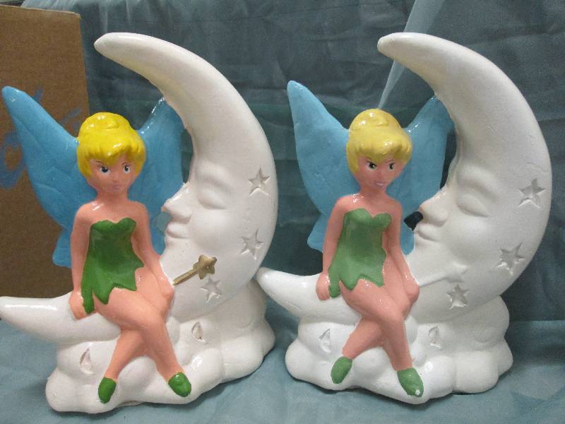 Home Deco   2 Tinkerbell Ceramic Fi...