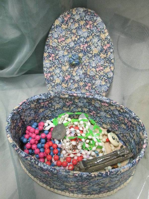 Cloth Keepsake Box hand made...