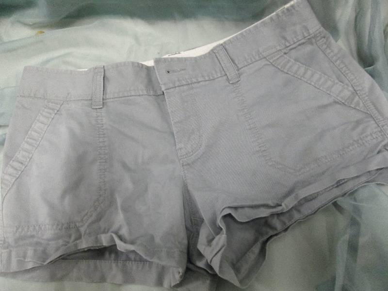 Size 4 Low Rise Grey Shorts Womens...