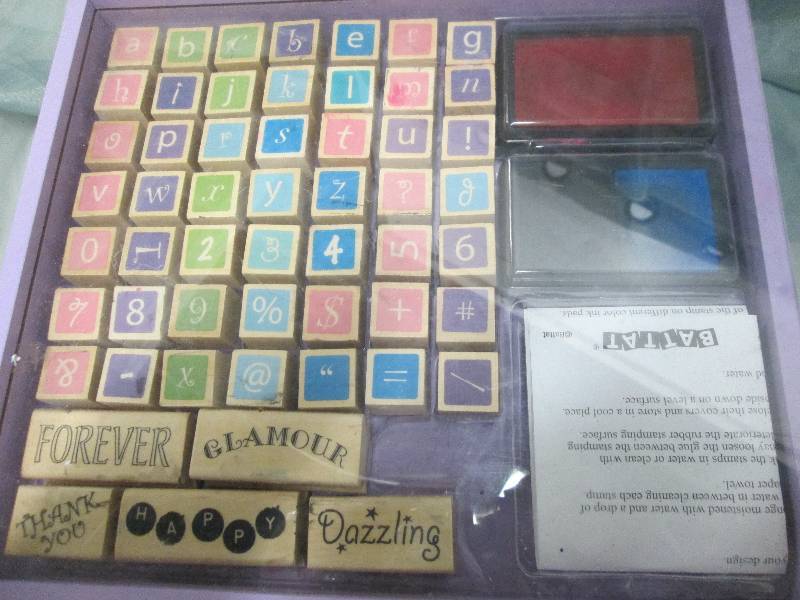 Alphabet Ink Stamp Set in box ...