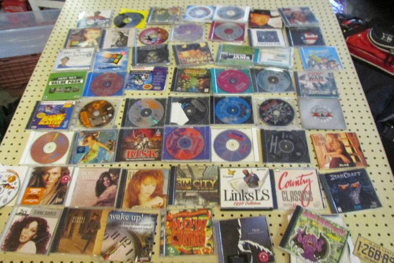 Lot of CDs and Computer games, Warc...