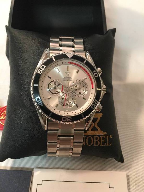 lot 12 image: Nobel Stainless Steel Multifunction Watch Retail $195