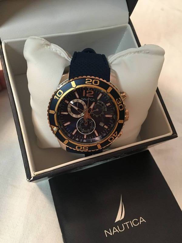 lot 30 image: Nautica Mens NST 09 Chronograph Watch Retail $165