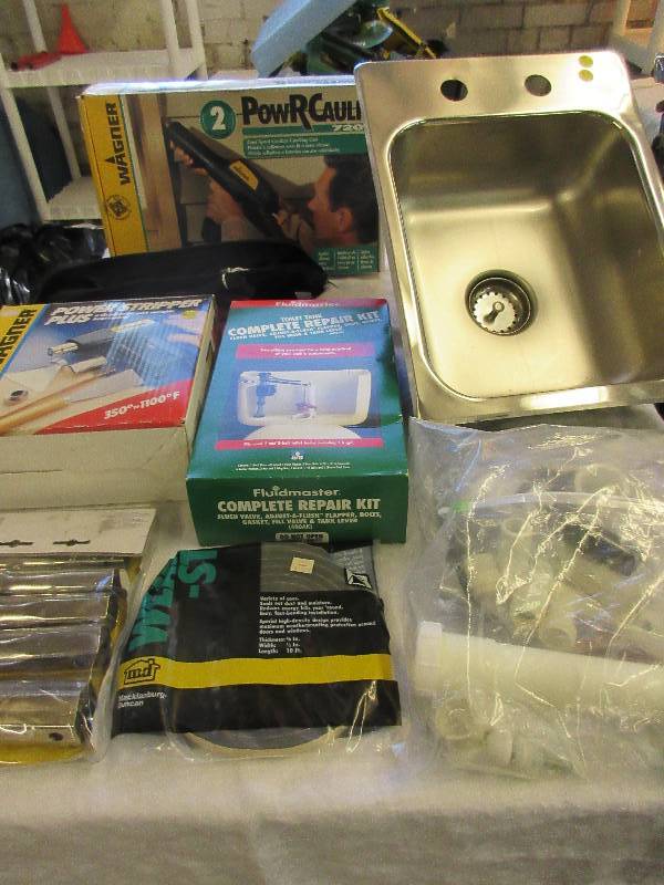 lot 13 image: Plumbing Supplies, Power Caulk, Power Stripper
