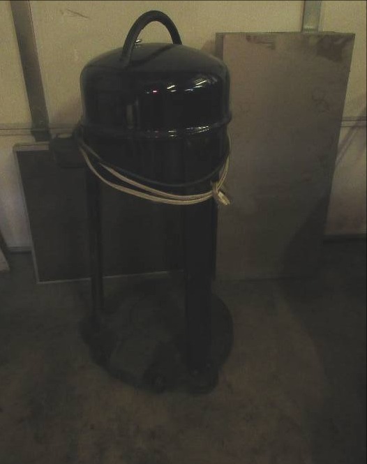 lot 21 image: Electric BBQ, Folding Table and Aluminum Box
