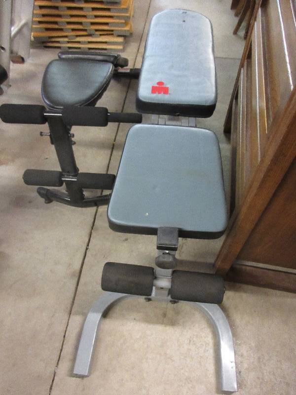 lot 31 image: 2 Weight Benches Ironman and Marcy