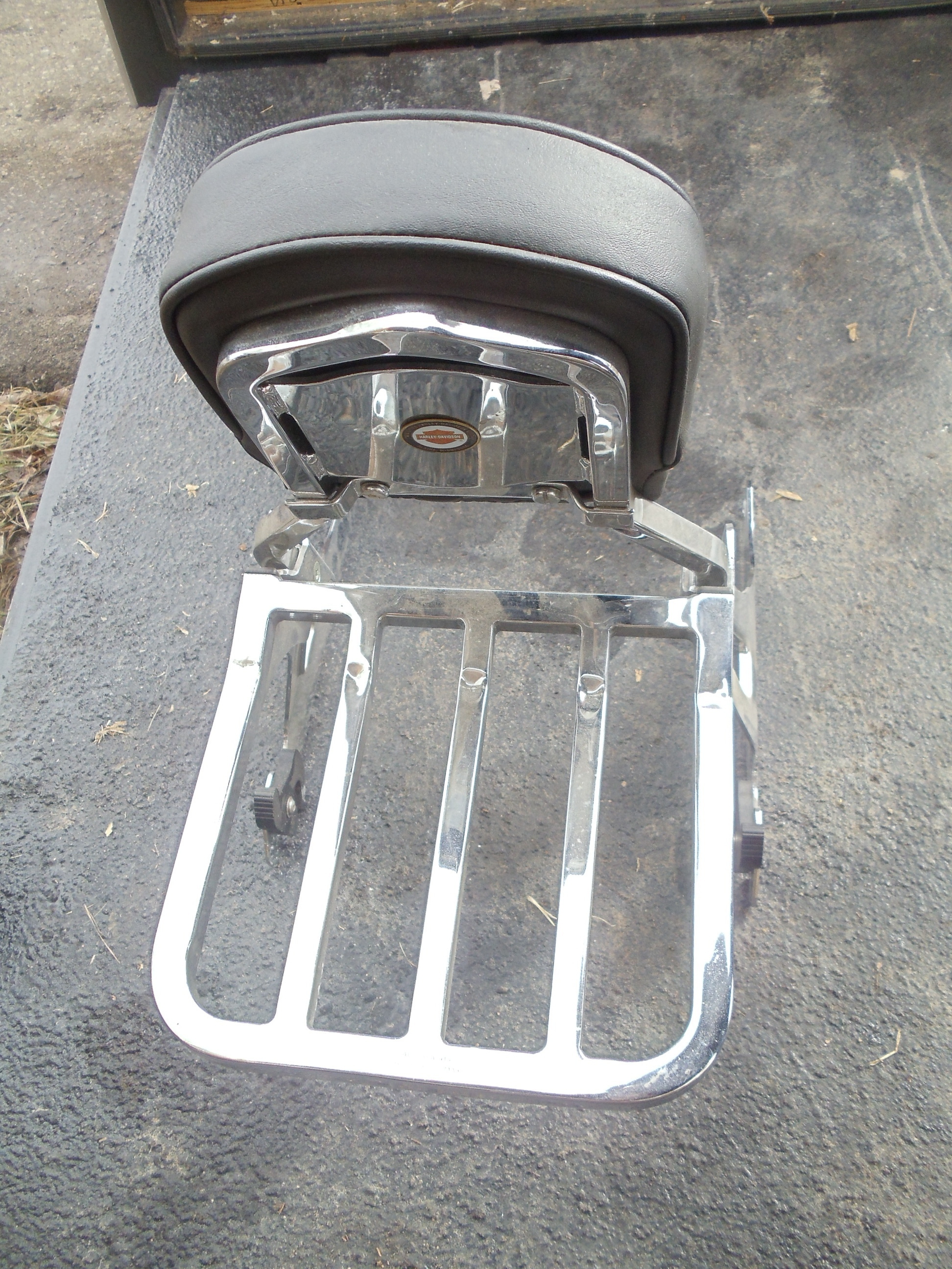 lot 44 image: Harley Davidson Motorcycle backrest