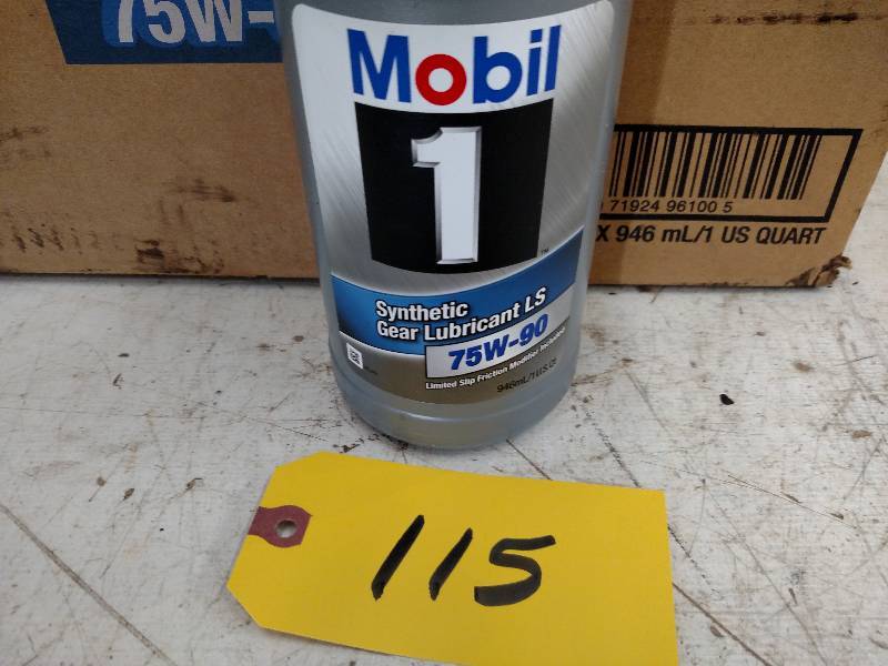 lot 115 image: (9) Quarts Mobil 1 Synthetic Gear L...