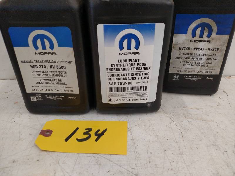 lot 134 image: Asstd Mopar Lubes...