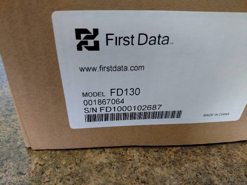 lot 185 image: First Data FD130 Credit Card Machin...