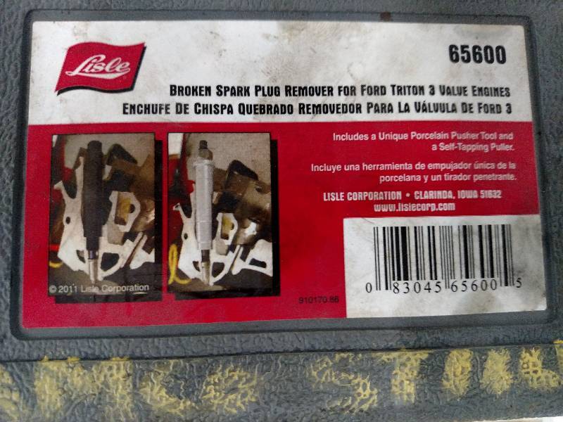 lot 43 image: Lisle 65600 Broken Spark Plug Remov...