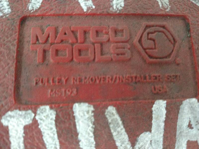 lot 51 image: Matco MST93 Pulley RemoverInstalle...