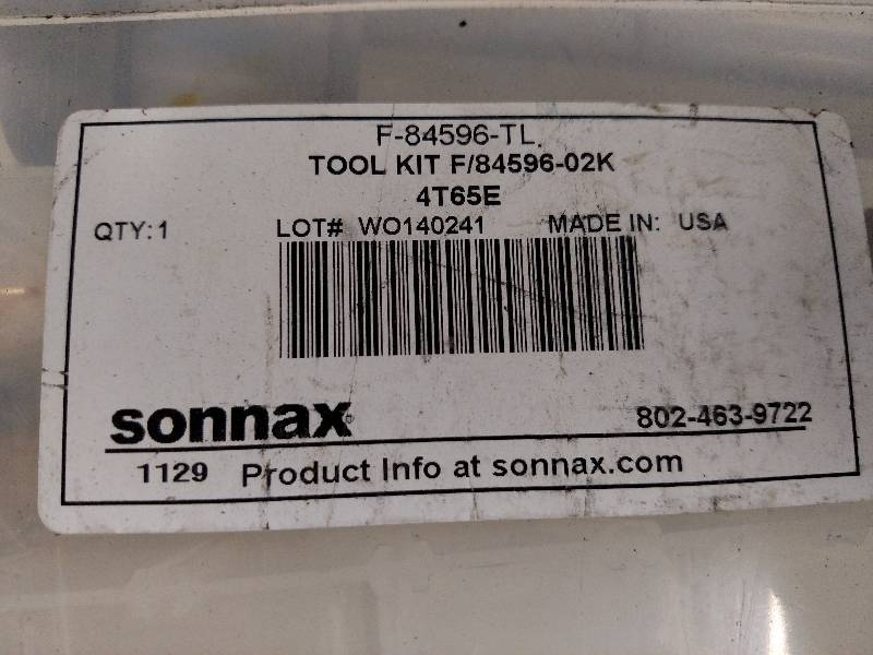 lot 76 image: Sonnax Tool Kit F-84596-TL...