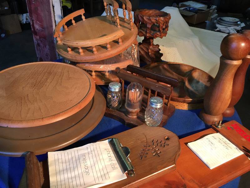 Wood Lazy Susans, Note Holders,  Salt & Pepper Shakers and Holders and More