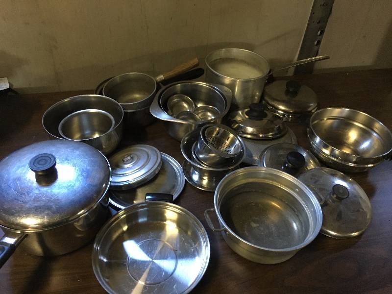 Large Group of Pans and Lids
