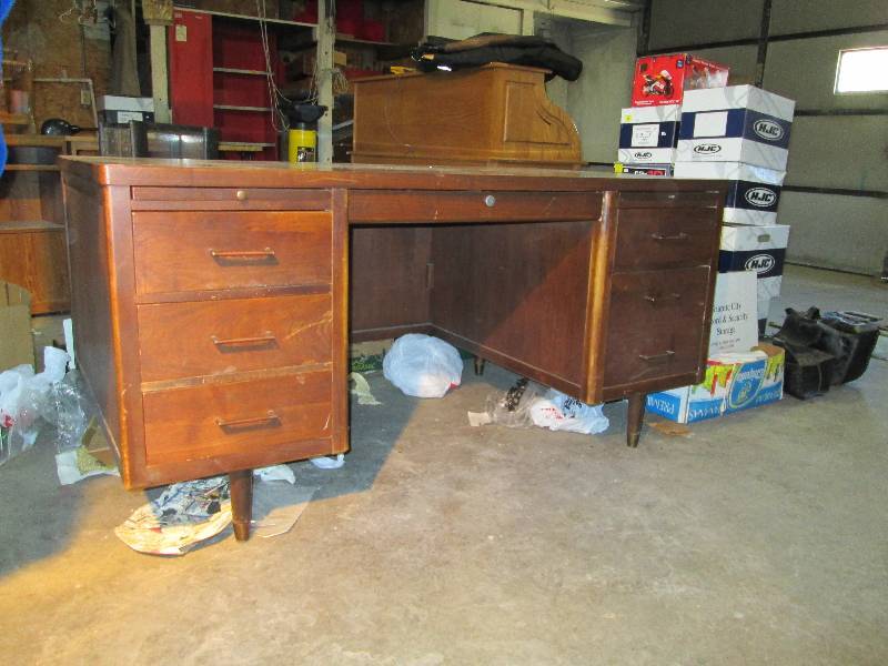 Old Wood Desk Formica Top