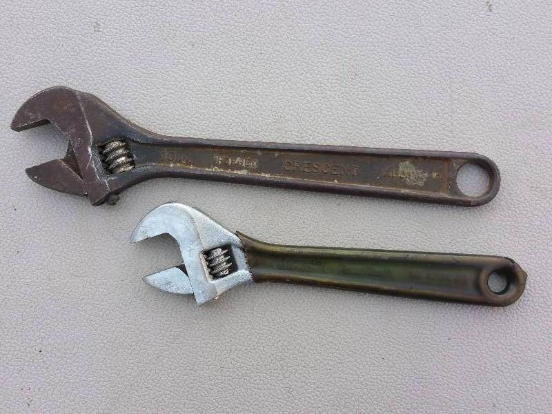 Two Vintage Adjustable Wrenches