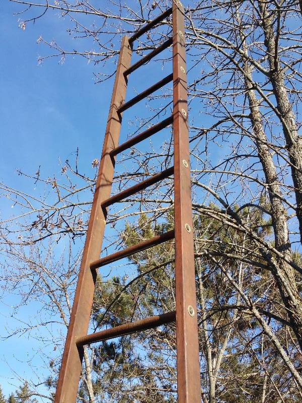 Rare Antique Firemans Ladder 14 1
