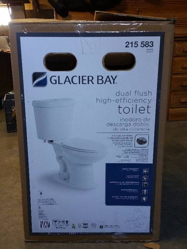 Glacier Bay Dual Flush High Efficiency Toiliet