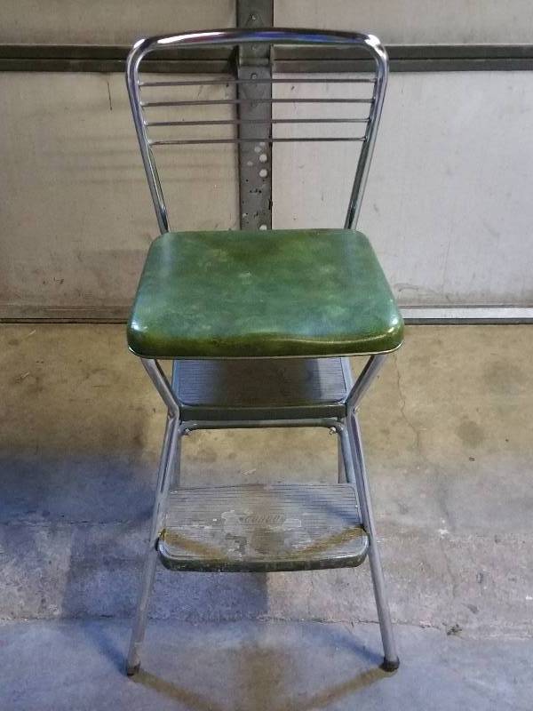 Vintage Green Vinyl High Chair