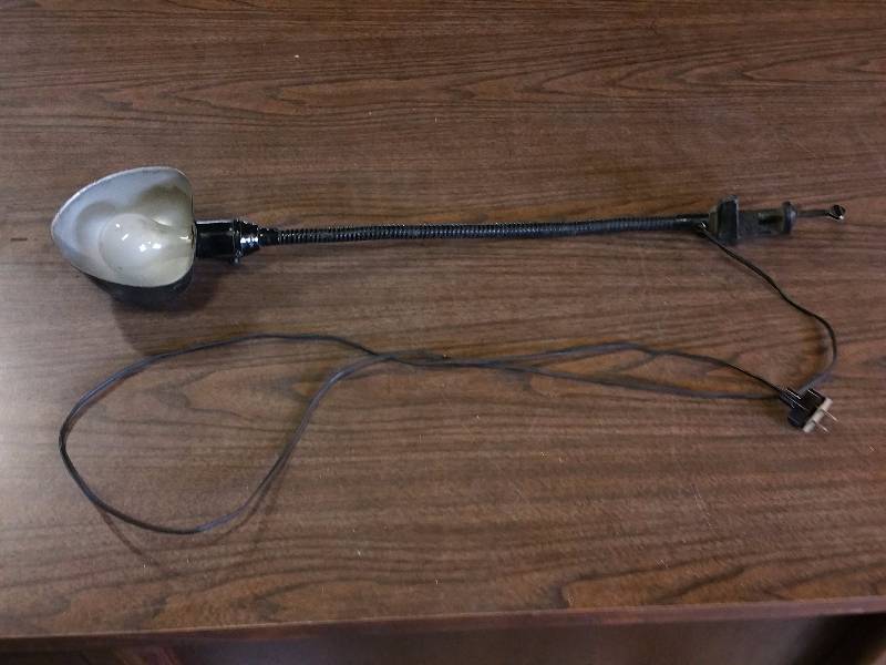 Vintage Clamping Gooseneck Lamp