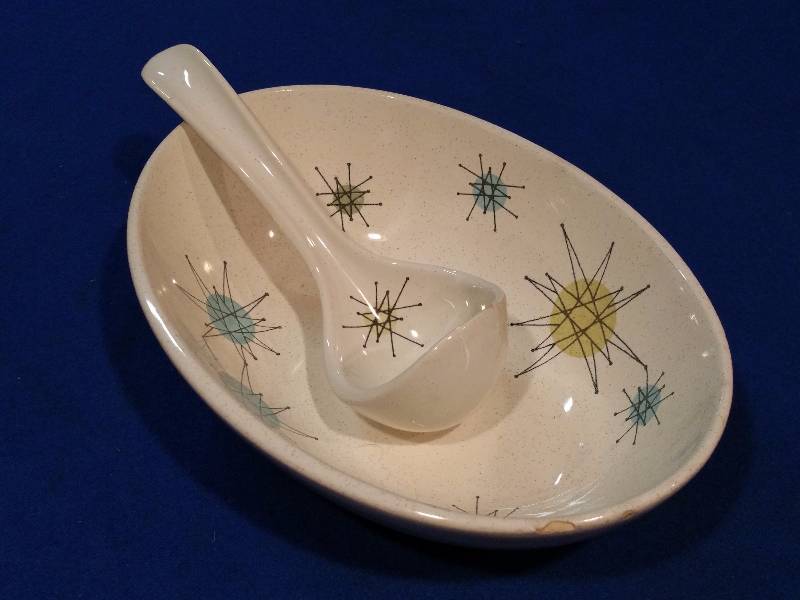 Franciscan Atomic Starburst Side Dish Server  Ladle