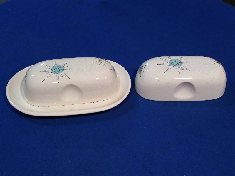 Franciscan Atomic Starburst Covered Butter Dish  Cover