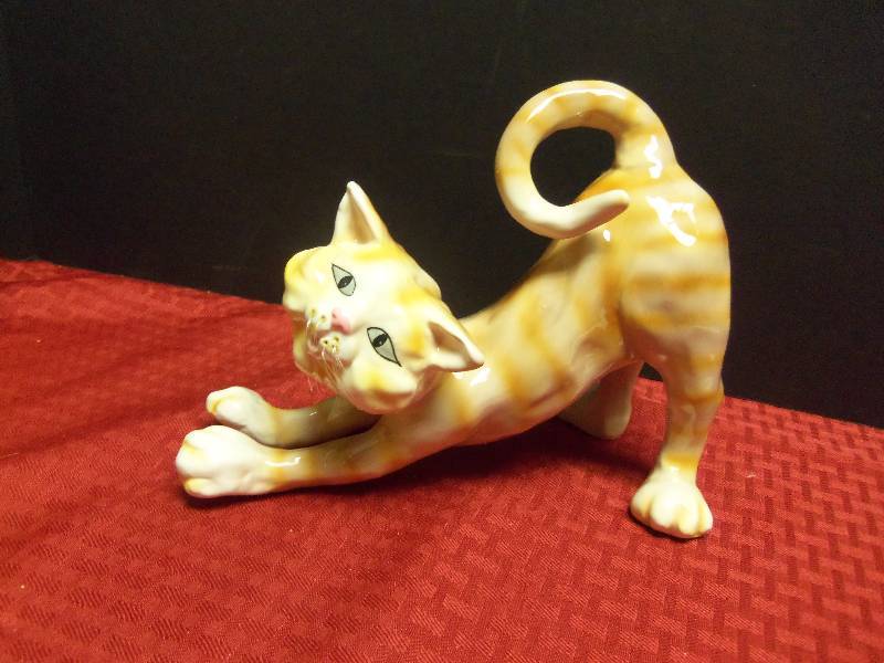 Ceramic Cat Figurine