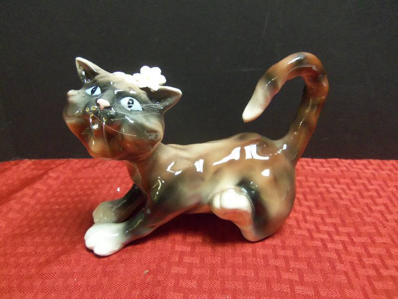 Ceramic Cat Figurine