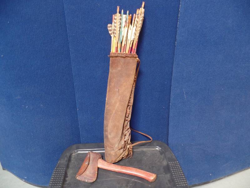 lot 35 image: Vintage Arrows and Hatchet