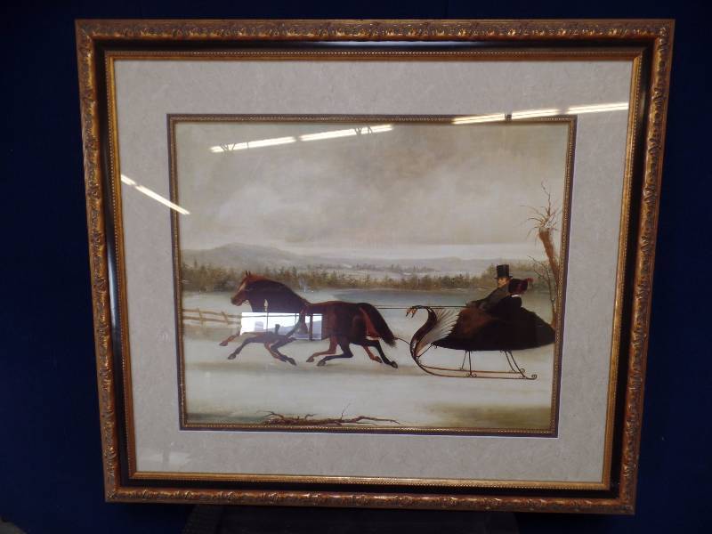 lot 41 image: Fancy Framed Art in NICE Double Framing
