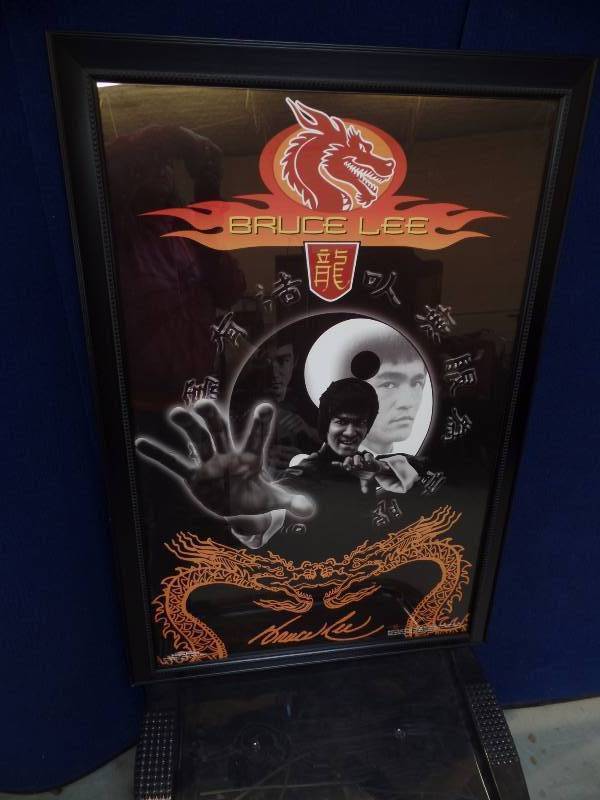 lot 43 image: Nicely Framed Bruce Lee Poster
