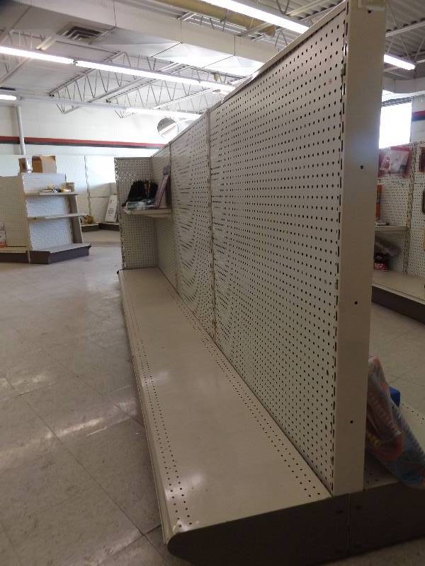 Peg Board Gondola Shelf Unit