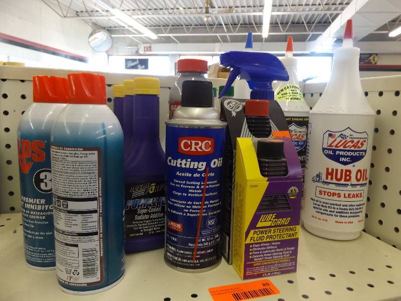 Contents of shelf
