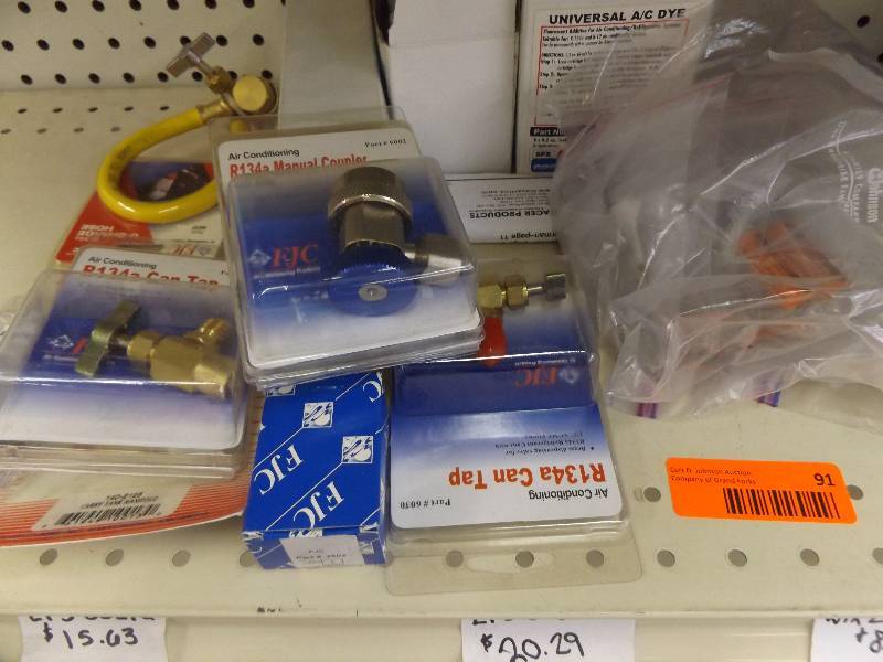 Contents of shelf