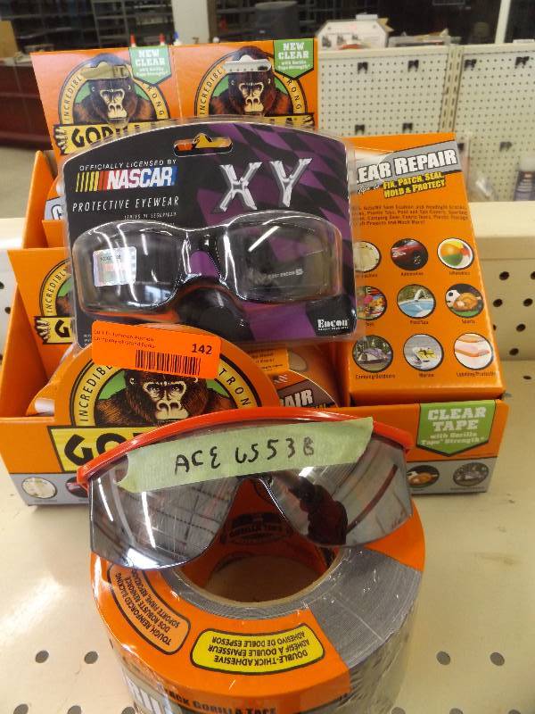 Tape and glasses