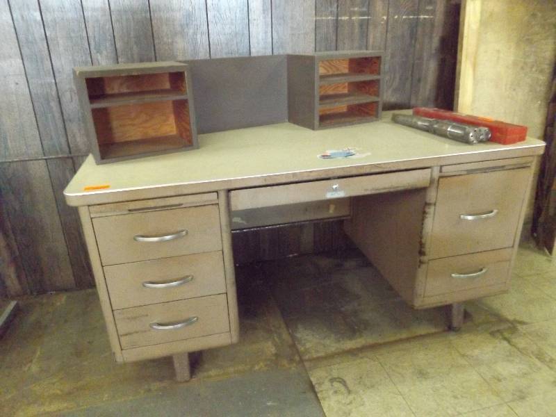Vintage Metal Desk
