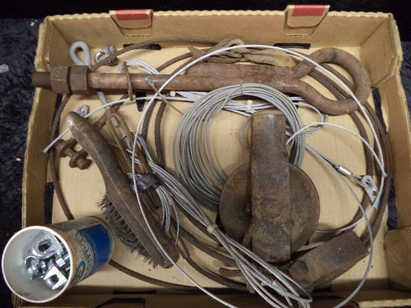 Lot - Misc Pulley, Cables, etc
