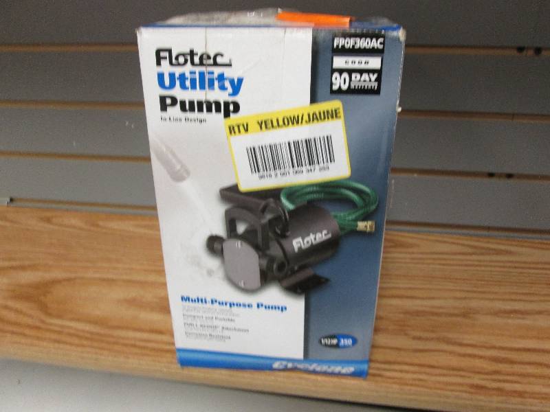 lot 308 image: Flotec Utility Pump in line design ...