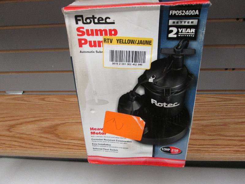 lot 311 image: Flotec Sump Pump Automatic Submersi...