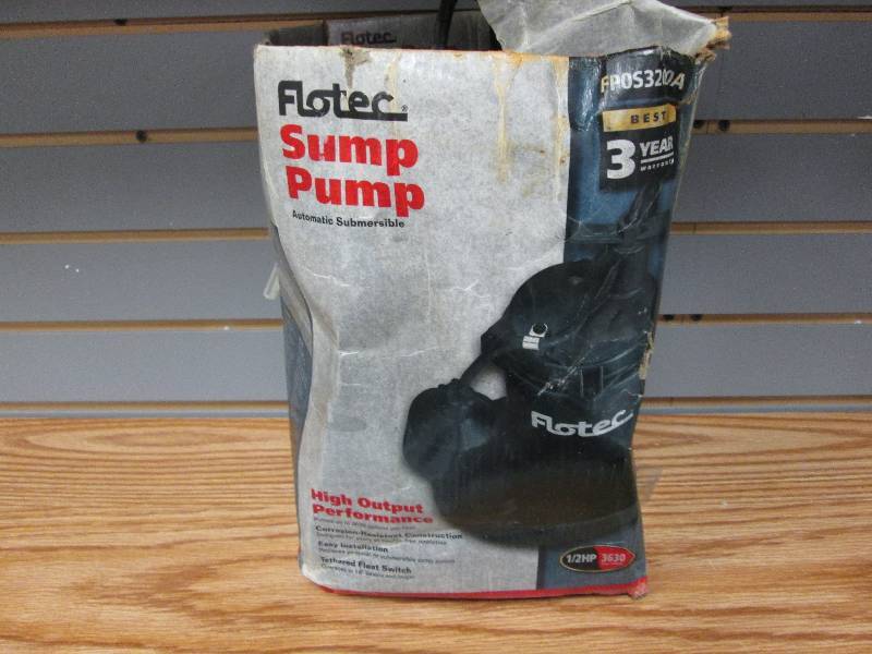 lot 320 image: Flotec Sump Pump Automatic Submersi...