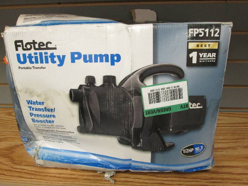 lot 328 image: Flotec Utility Pump portable trans...